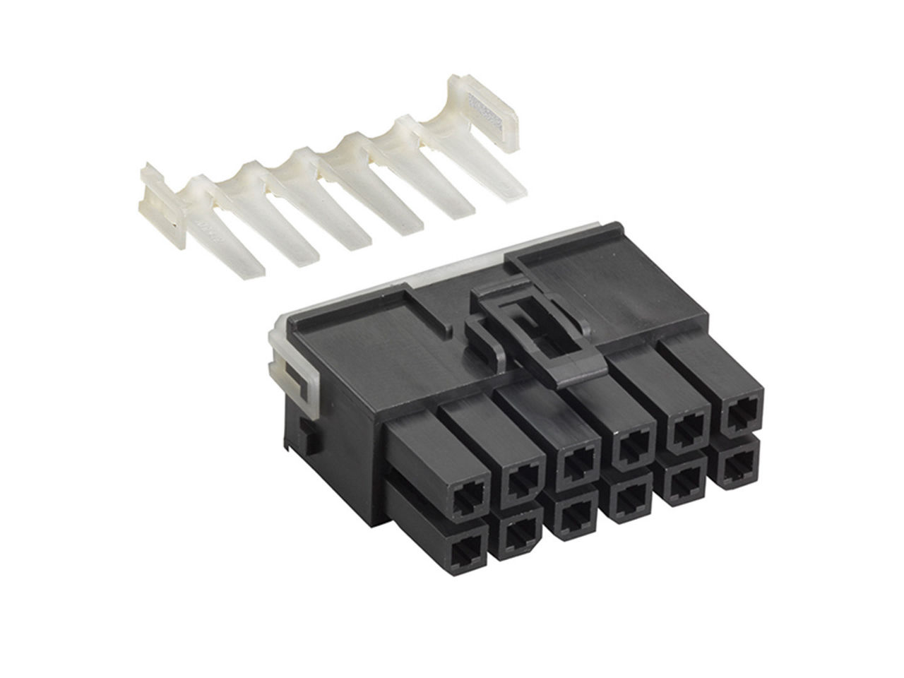 Mega-Fit Dual-Row Receptacle with TPA