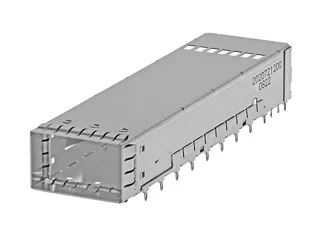 OSFP high-speed EMI cage assembly.
