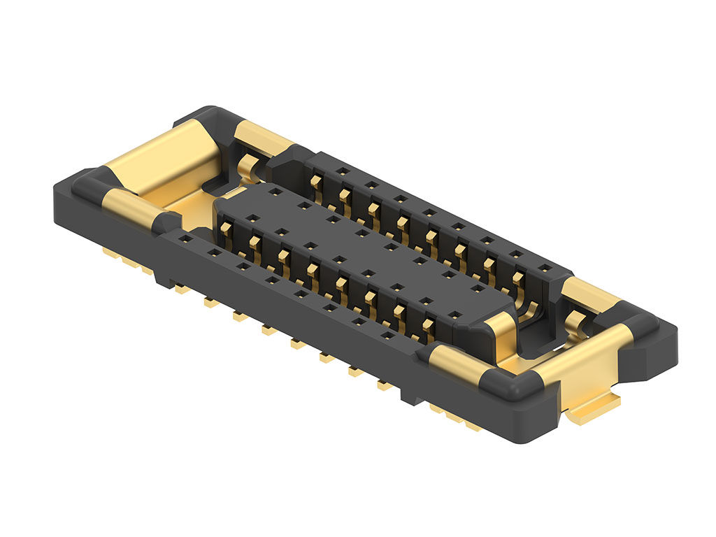 Quad-Row PCB Receptacle