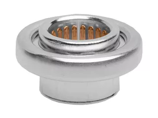 Sentrality 6.00mm 顶部接入，滚花免焊压配式插座组件，具有 +/-1.00mm 自对准功能。