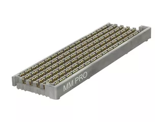 Molex Mirror Mezz Pro hermaphroditic connector. 