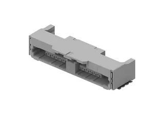 Flexi-Latch+ FPC-to-Board Receptacle, Right-Angle, Surface Mount, 12 Circuits, Gray. 