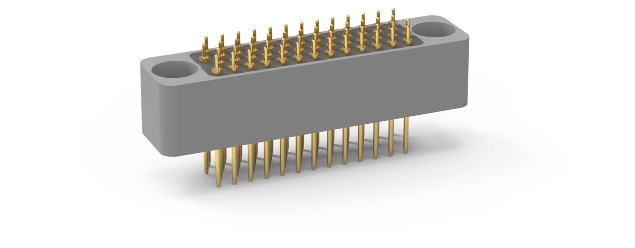 AirBorn RC Series rectangular top-of-stack flex-mount plug with hex-turning jackscrews.