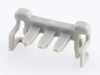 DuraClik wire-to-board two-way terminal position assurance retainer for a three-circuit receptacle housing.  