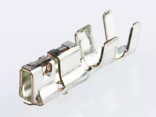 Duraclik independent secondary lock wire-to-board female crimp terminal with tin plating.  