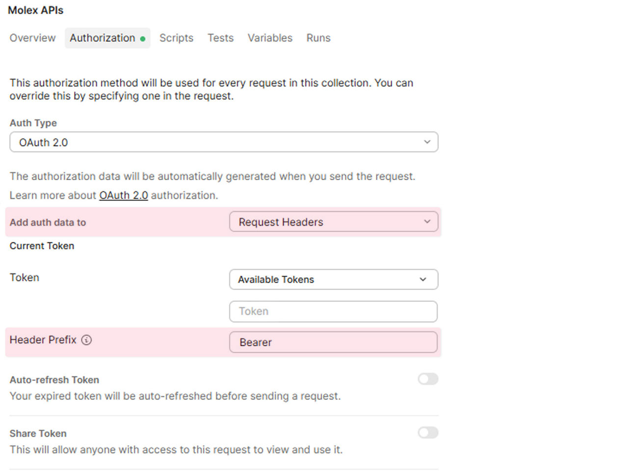 Screen shot showing step 2 of how to configure authentication.