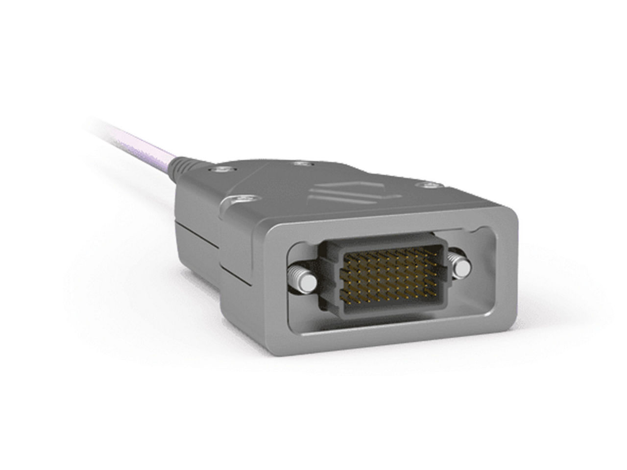 Silver AirBorn FOCuS rugged optical cable.