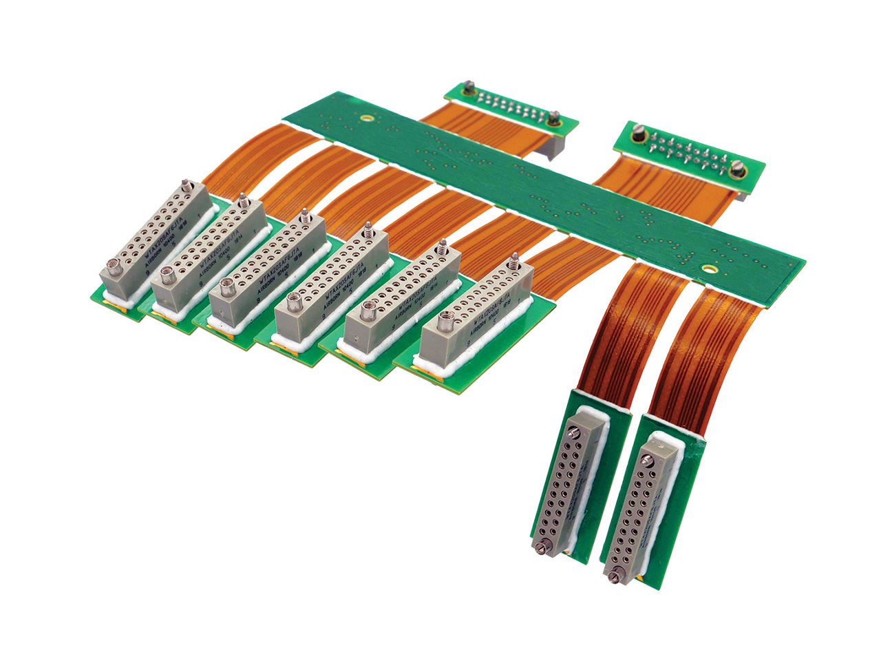 AirBorn Flex Cable Assembly with an AirBorn W Series connector.