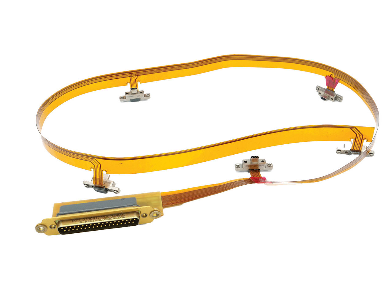 AirBorn Flex Cable Assembly with D-shaped connectors.