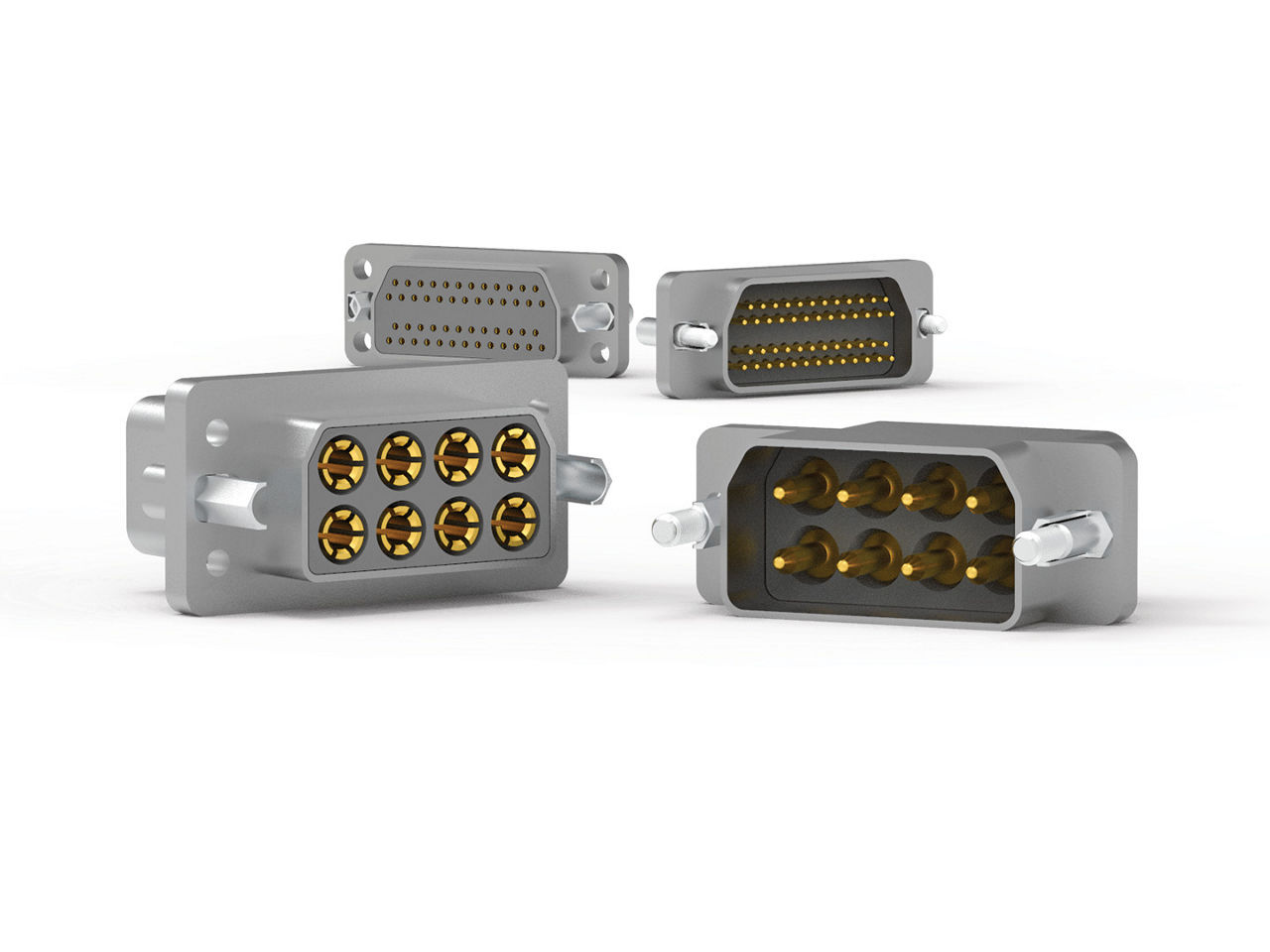 Various AirBorn RocKet Macro-D Connectors.