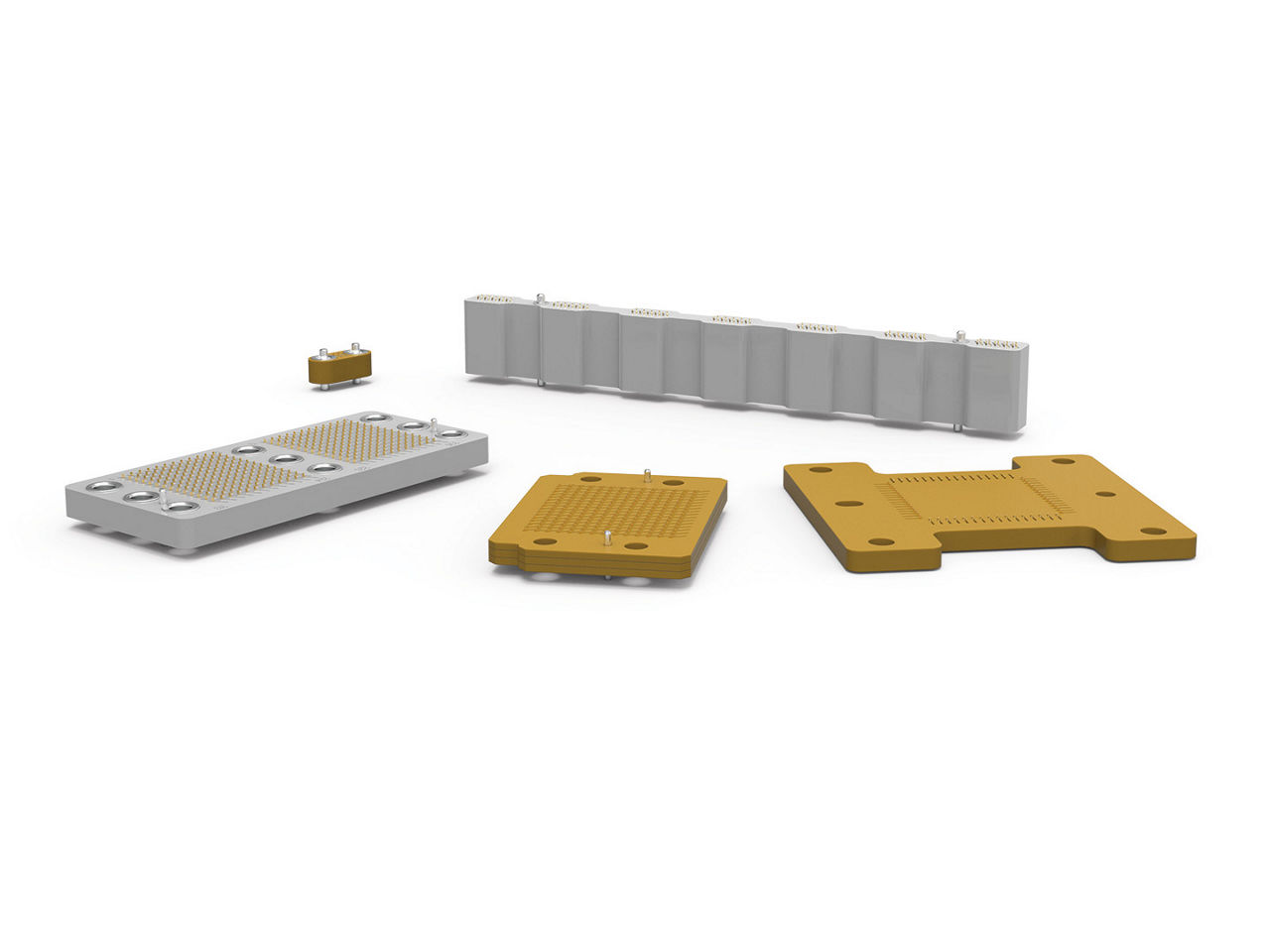 AirBorn Z Series compression interposer connectors custom shapes and styles.