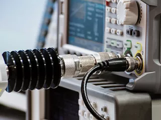 Specialty connectors used in high-frequency measurement instruments.