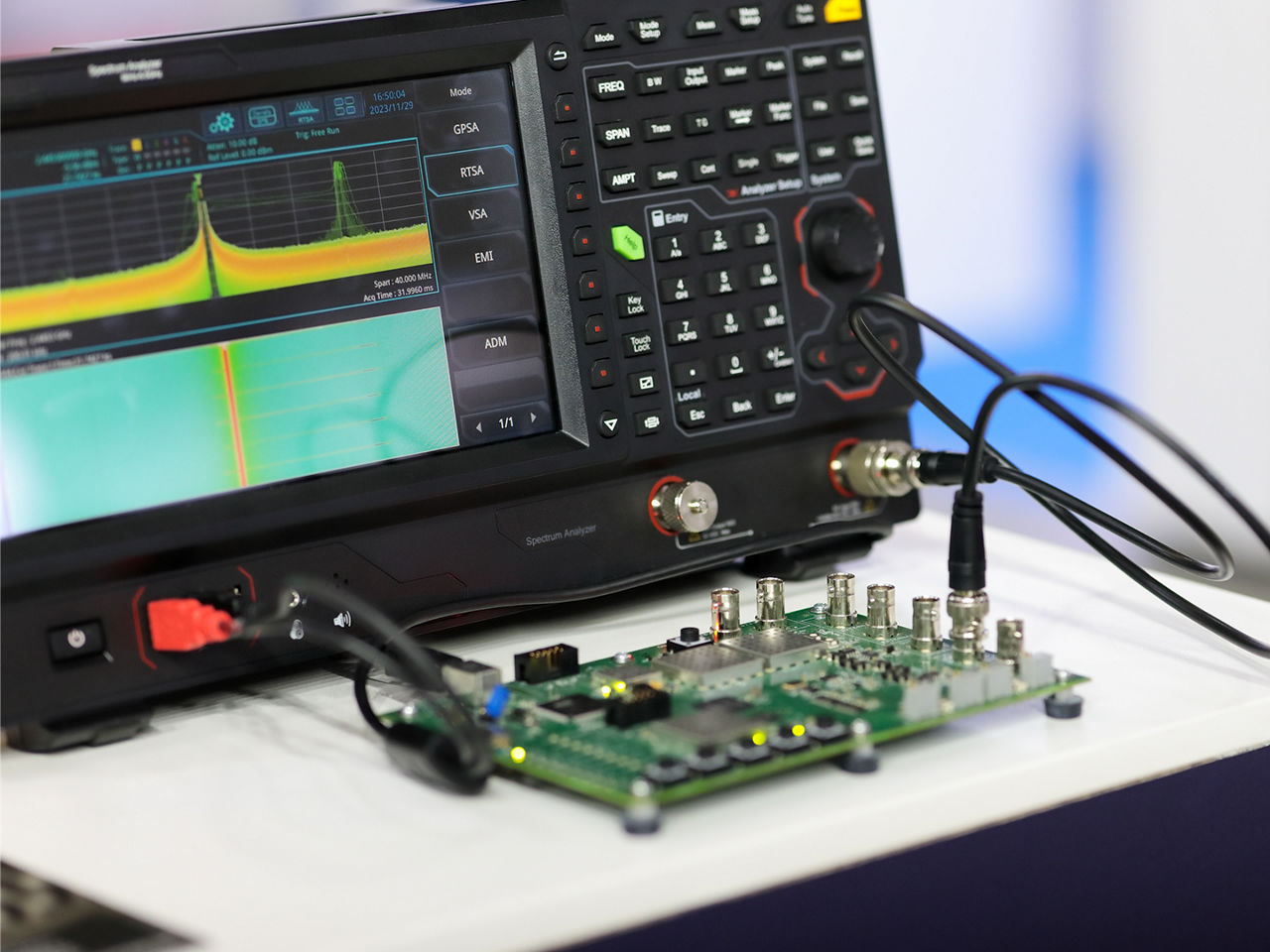 Printed circuit board meters for RF benchtop test and measurement.