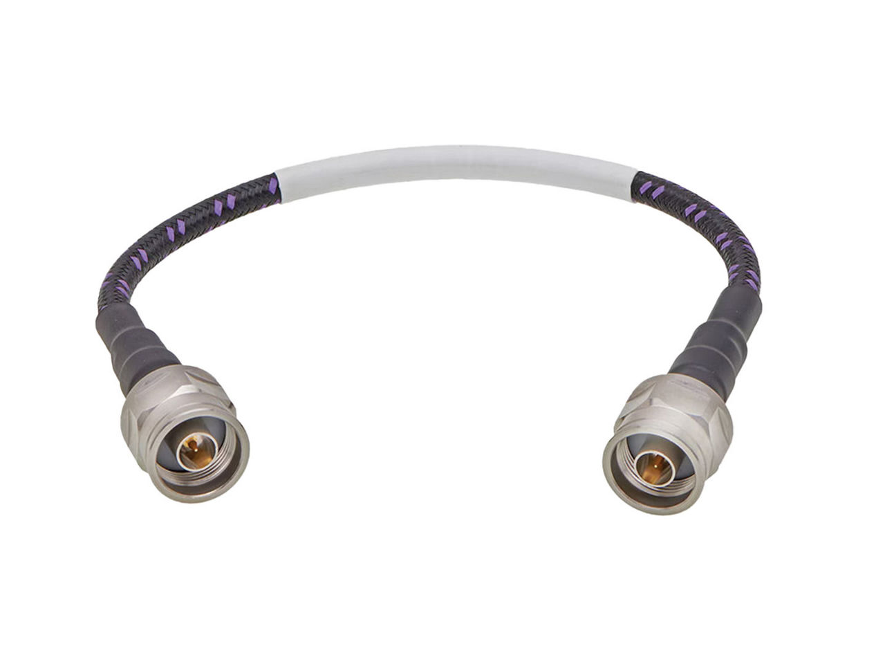 Molex Cardinal Test N straight plug to N straight plug cable with rugged MXR construction.