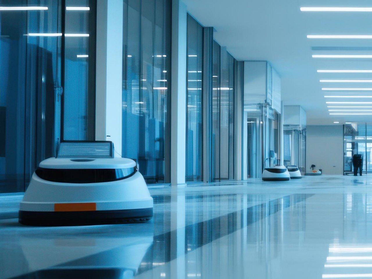Molex connectors inside a commercial cleaning robot. 