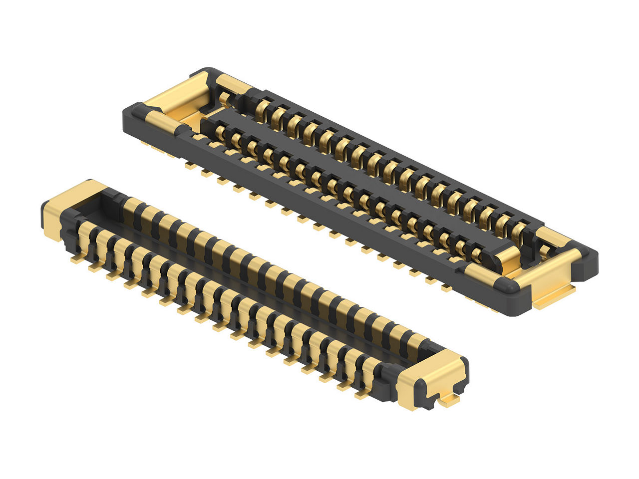 Plug and Receptacle of DuraStack Board-to-Board Connectors.