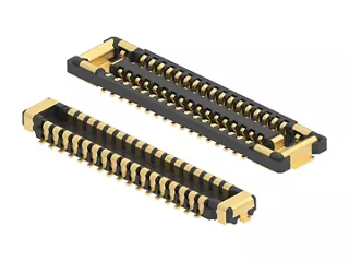 Plug and Receptacle of DuraStack Board-to-Board Connectors.
