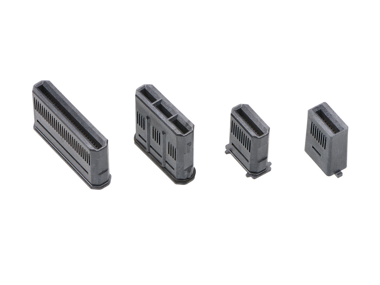 EdgeStack card edge modular solutions for various contact configurations.