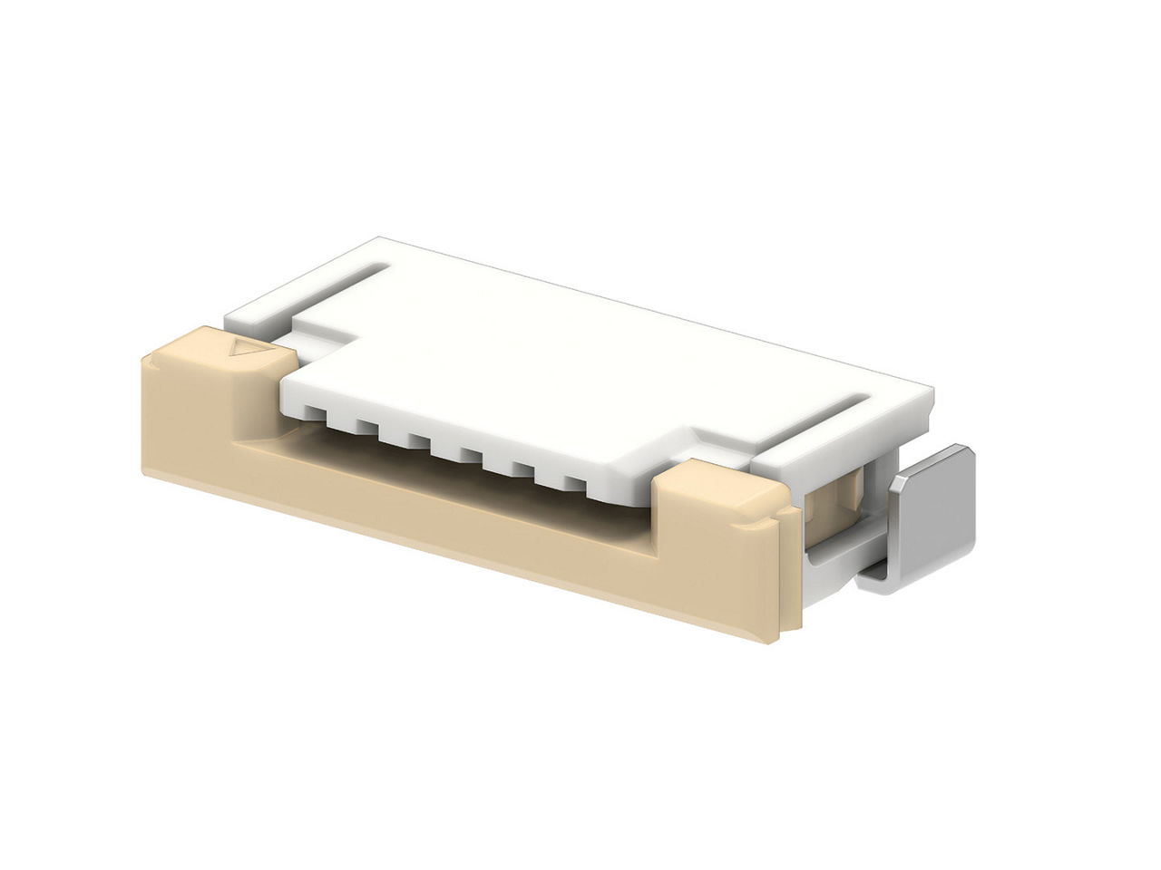 FFC/FPC Slider Series, white and beige. 