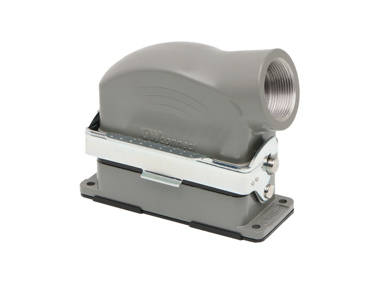 Molex Heavy-Duty Connector (HDC) housing and hood with angled exit 