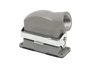 Molex Heavy-Duty Connector (HDC) housing and hood with angled exit 