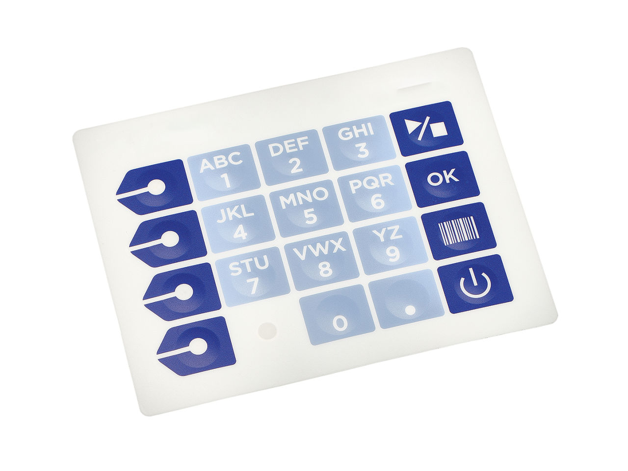 Human machine interface with membrane switches