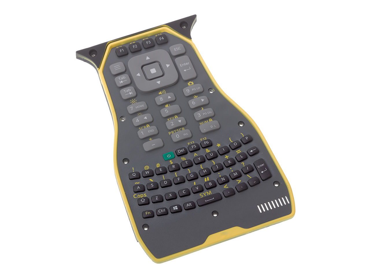Human machine interface with rubber dome switches