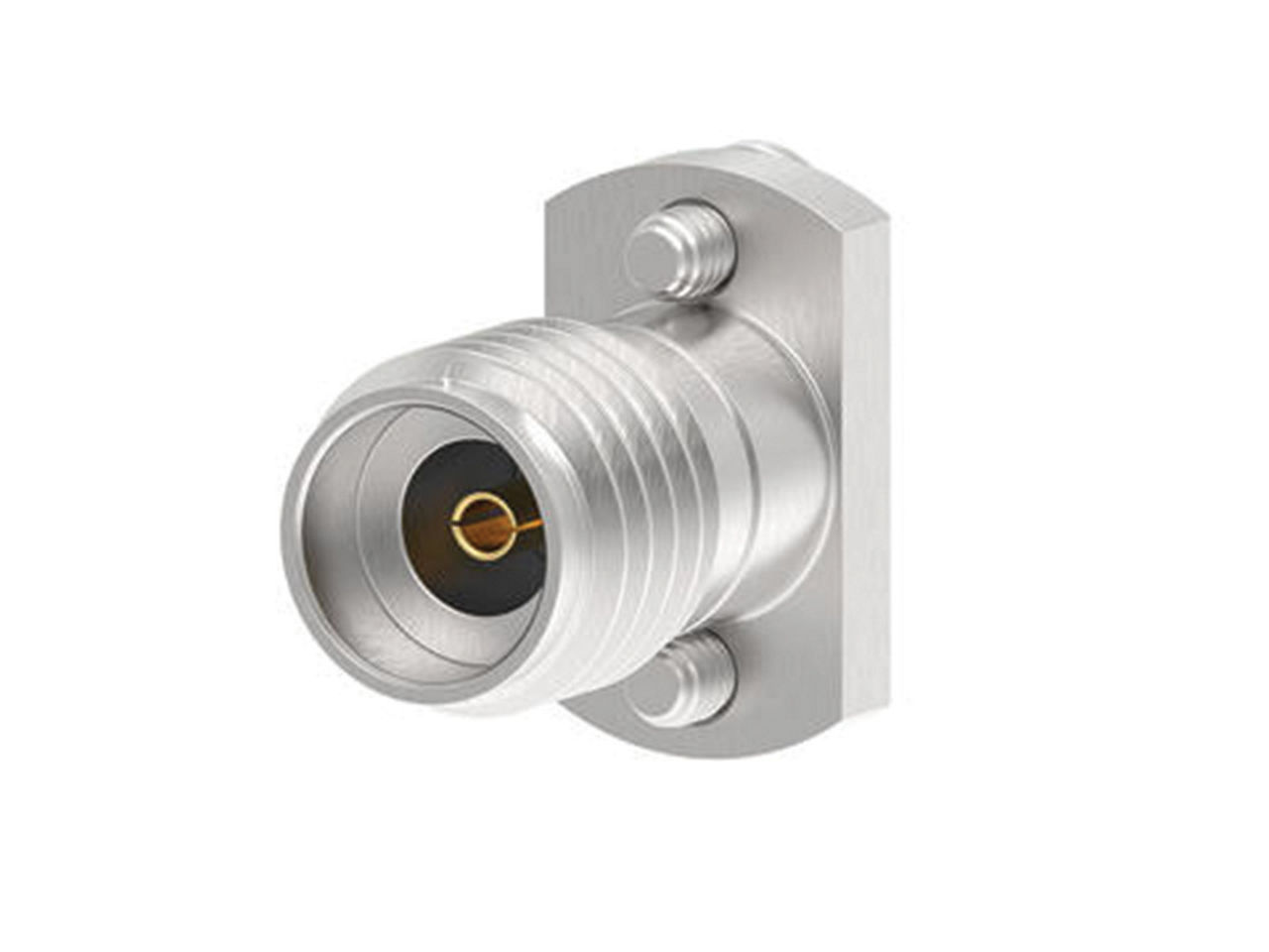 Vertical-mount high-frequency RF connector