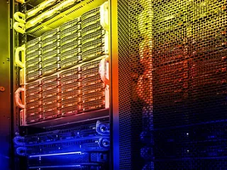 A heat map of hyperscale data center hardware. 