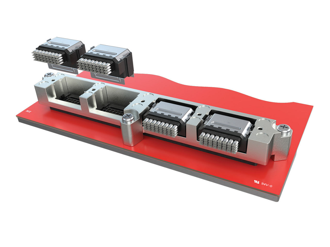 Impress co-packaged copper sockets compression-attached to the substrate.