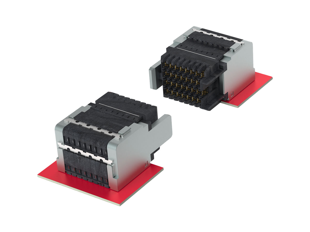 Molex 224G Inception backplane daughter card to daughter card mating. 