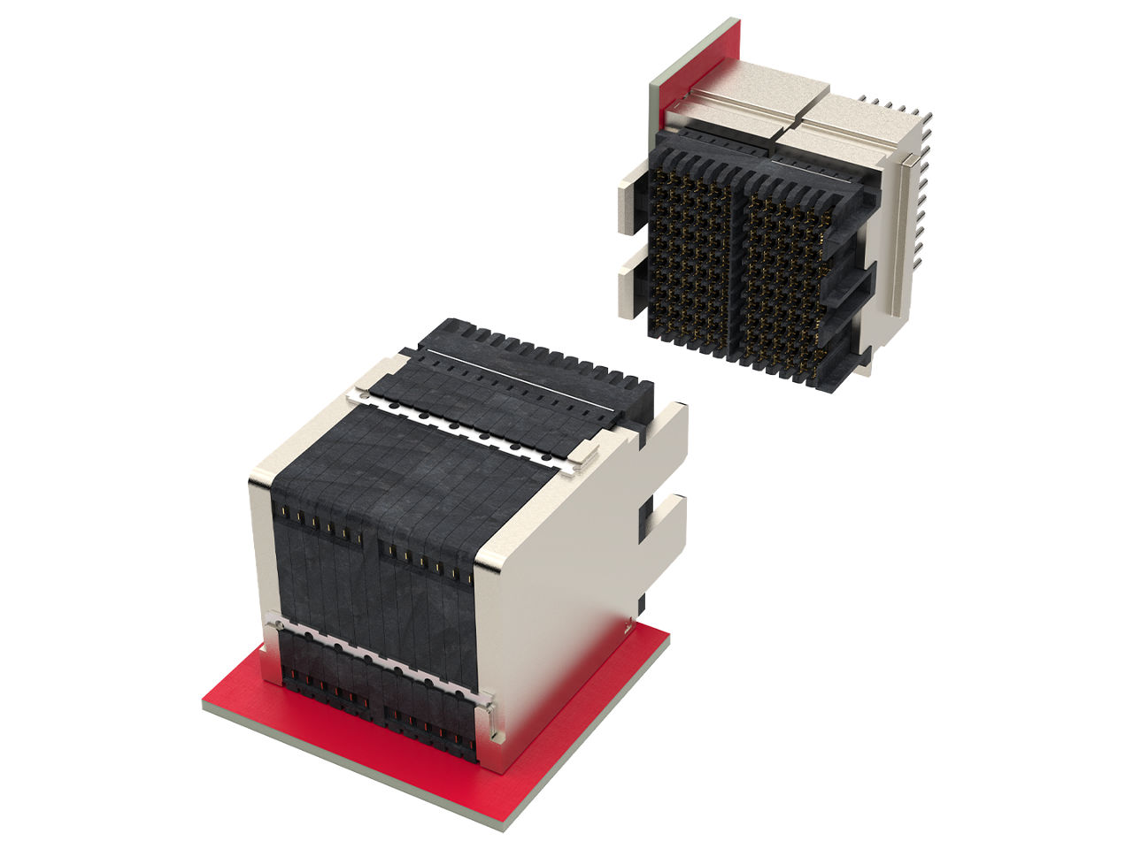 Molex 224G Inception backplane daughter card-to-orthogonal direct mating.