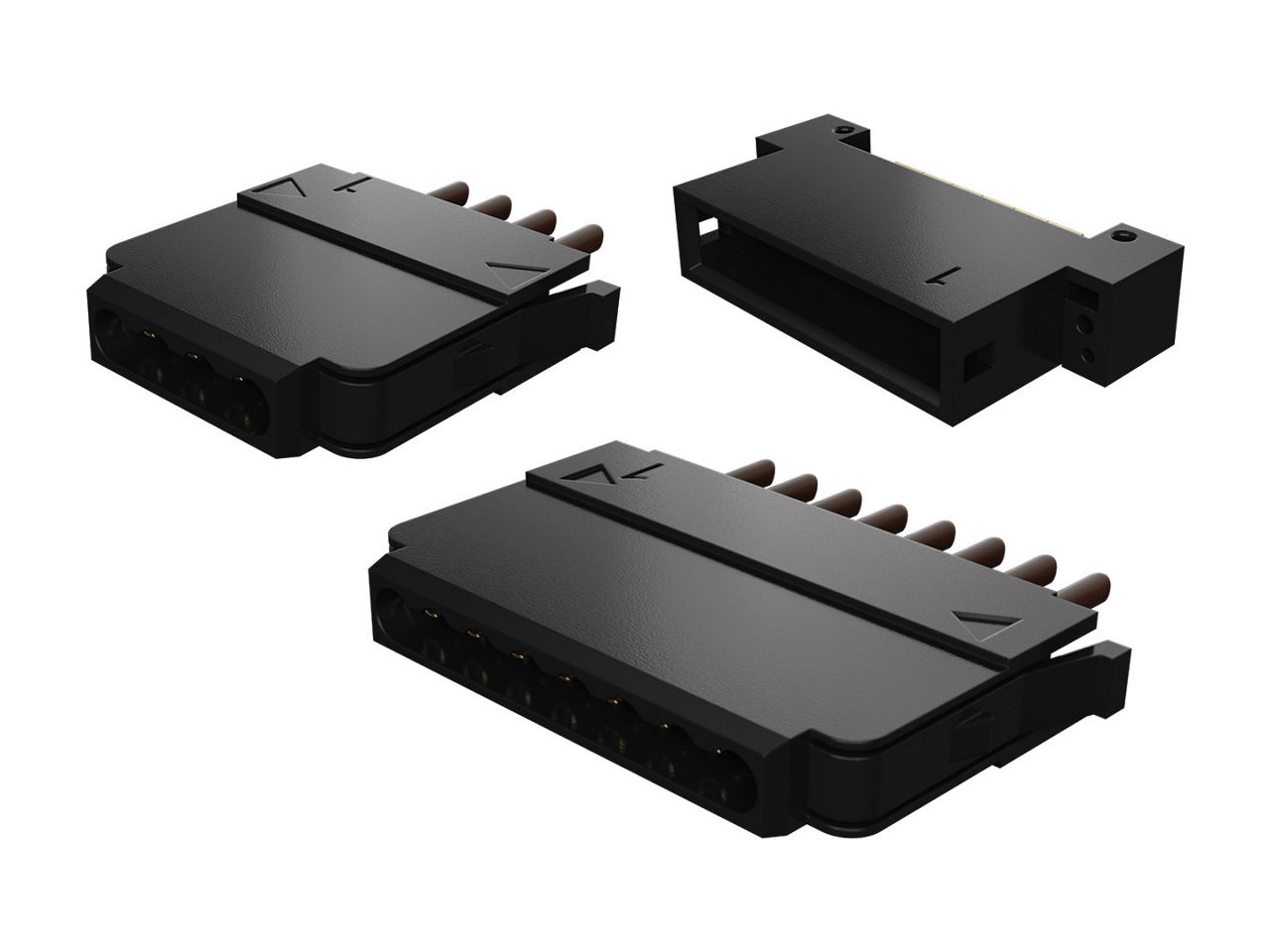 Multi-Port RF Coaxial Cable-to-Board Connectors