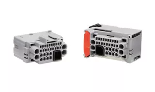 MX-DaSH unsealed, static-interface wire-to-wire connector and receptacle. 