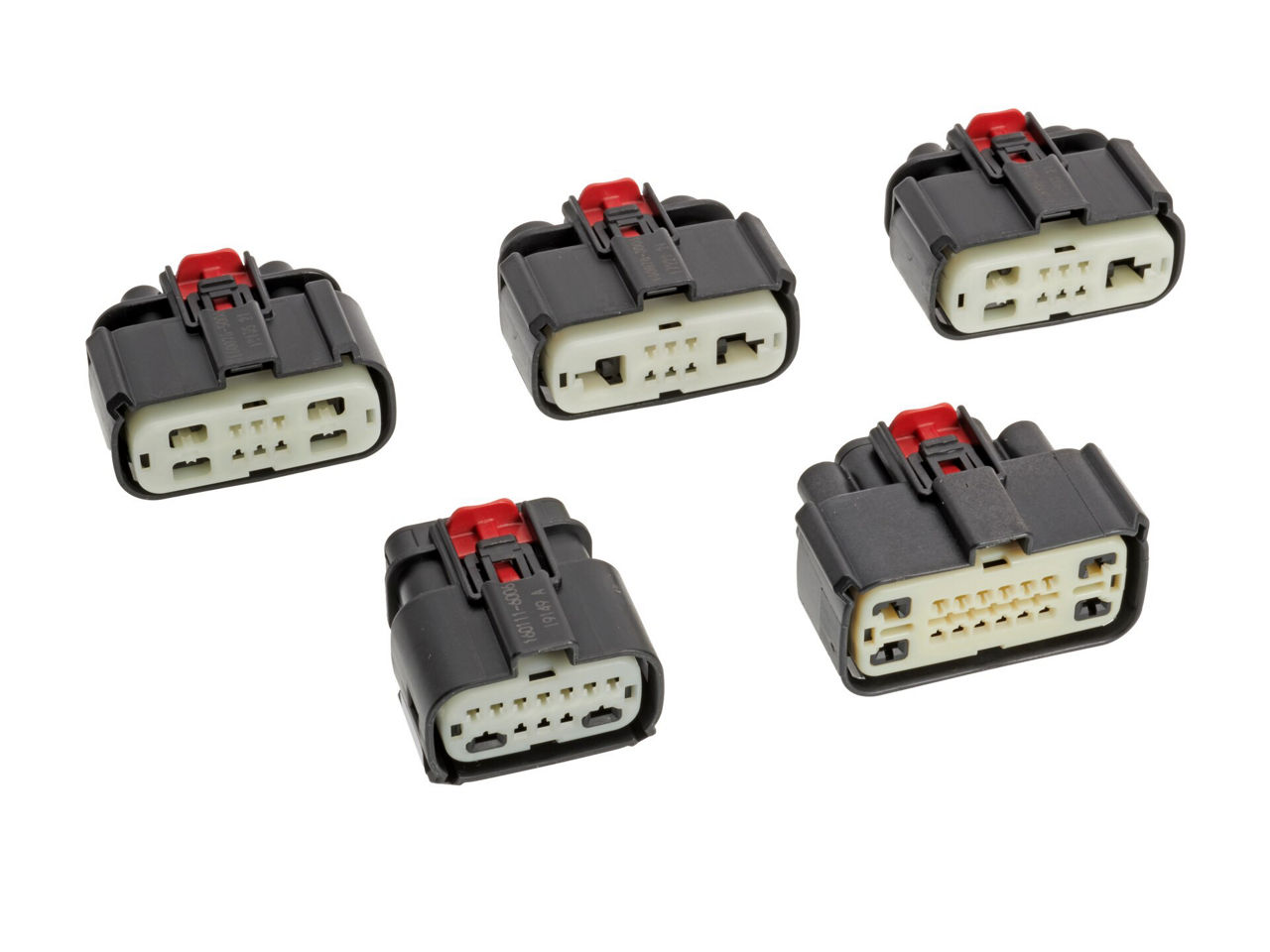 1 Harley 6X BLACK FEMALE OEM Molex MX150 connector + terminals switch wiring 07