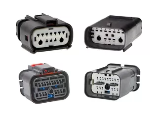MX-DaSH unsealed, static-interface wire-to-wire connector and receptacle. 