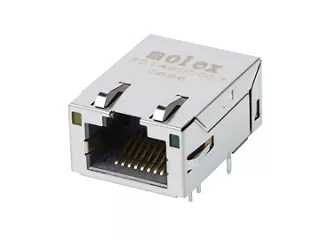 Molex low-profile RJ45 magnetic jack.