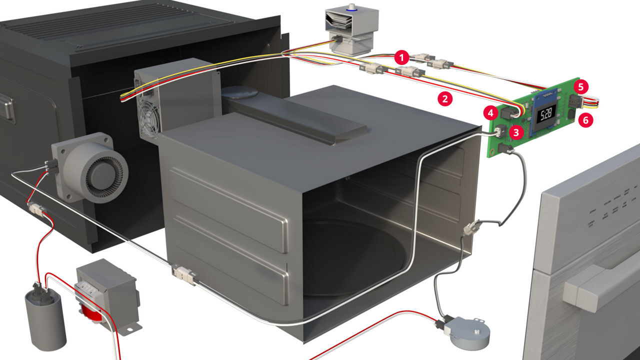 Connectivity solutions inside a Microwave