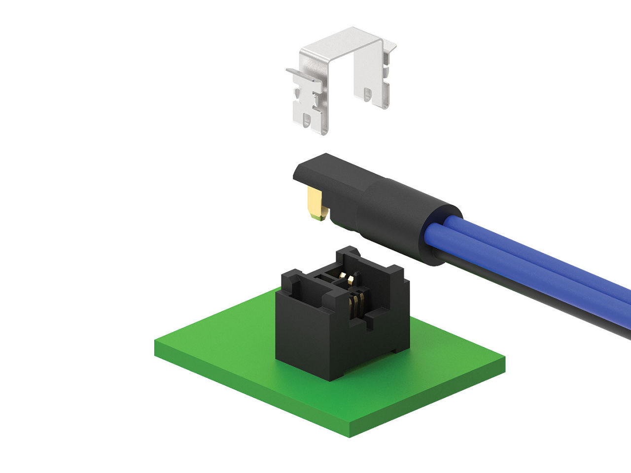 Molex MiniMix vertical and right-angle assemblies.