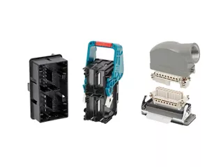 Modular connectors including a Heavy-Duty Connector and an MX-DaSH Connector. 
