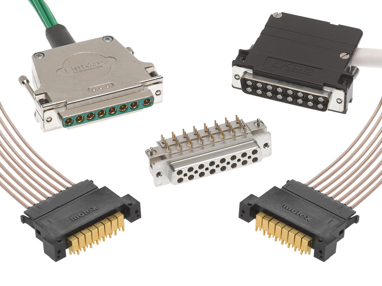 Multi-Port RF Coaxial Cable-to-Board Connectors