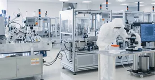 Technicians work in an ISO certified clean room environment.