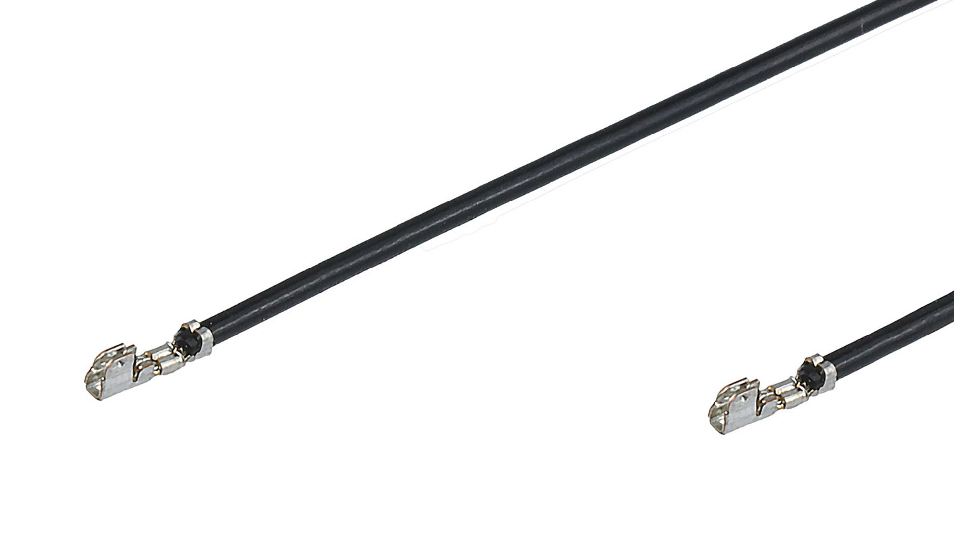Molex OneBlade terminal with pre-crimped lead. 