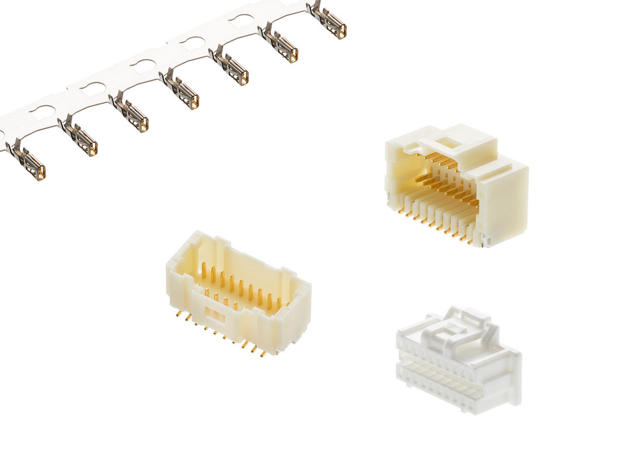 Molex Pico-Clasp headers, receptacles and terminals.