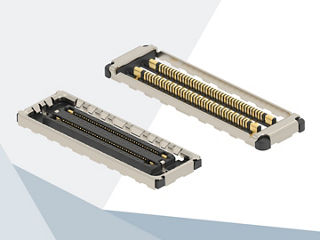 Quad-Row Board-to-Board Connectors with EMI Shields .