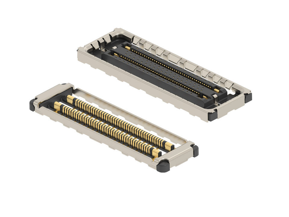 Quad-Row plug and receptacle with shielded option.  