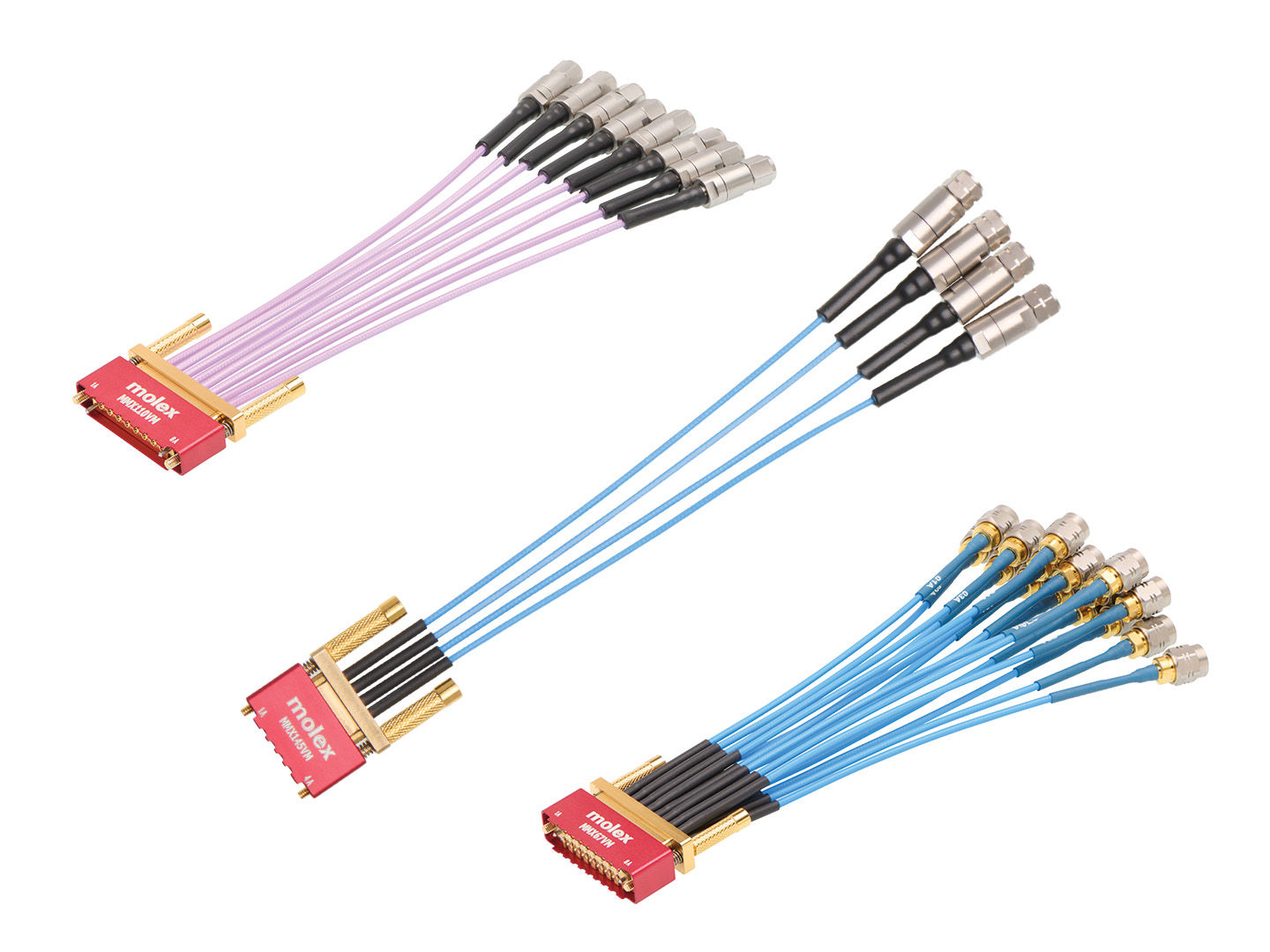 Molex Cardinal Flex High-Frequency Flexible RF Test Cables.