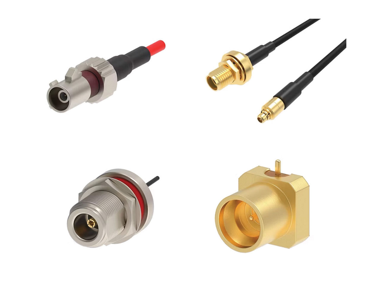 Collection of RF connectors.