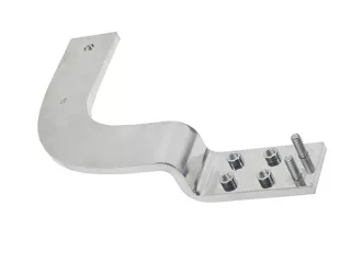 Molex rigid busbar with bends and screw mounts.