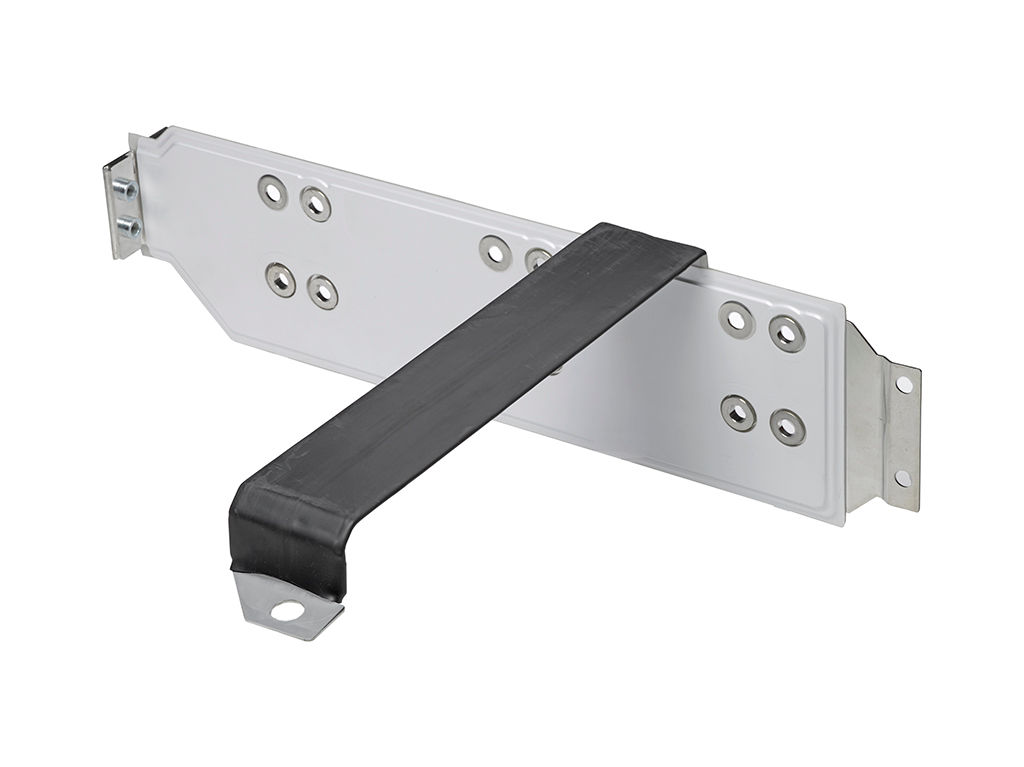 Molex laminated silver and black busbar.